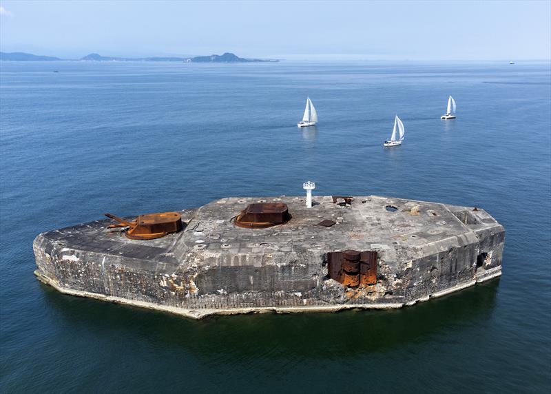 Forbidding Fort Drum, with Corregidor on the horizon. BPI Corregidor Cup 2024 - photo © Guy Nowell / BPI