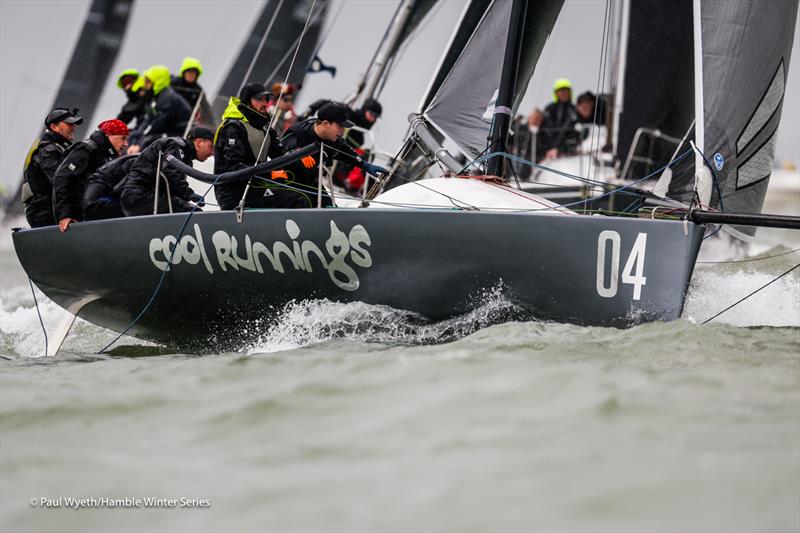 Cool Runnings - Hamble Winter Series 2024 Race Week 8 photo copyright Paul Wyeth / www.pwpictures.com taken at Hamble River Sailing Club and featuring the IRC class