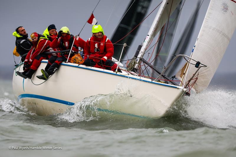 Polly - Hamble Winter Series 2024 Race Week 8 photo copyright Paul Wyeth / www.pwpictures.com taken at Hamble River Sailing Club and featuring the IRC class