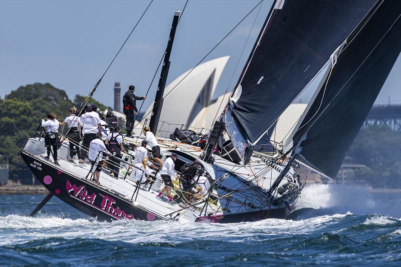 Wild Thing 100 approaching the finishline - 2024 SOLAS Big Boat Challenge - photo © CYCA | Andrea Francolini