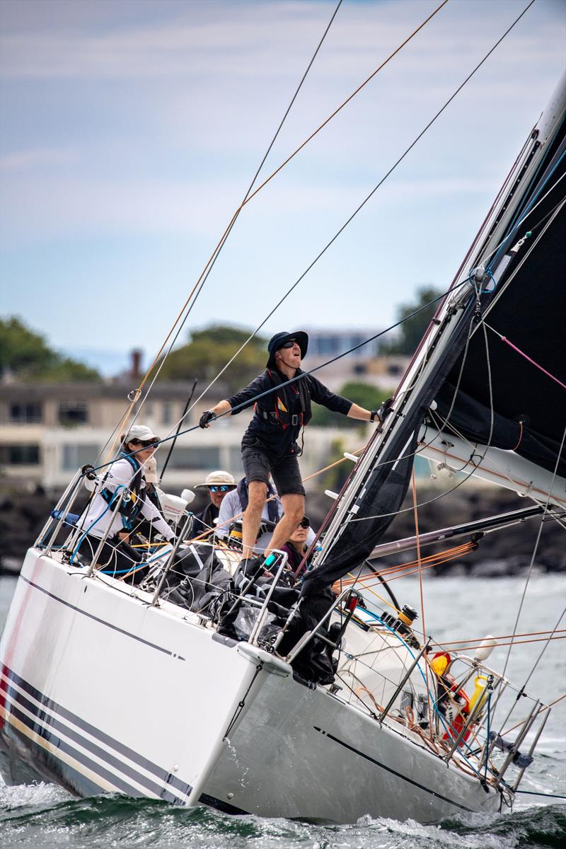 Setting up for a fun sail in the Ronstan Cock of the Bay race photo copyright Michael Currie taken at Ocean Racing Club of Victoria and featuring the IRC class