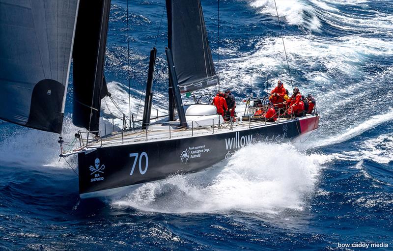 Celestial V70 heading South in the 2024 RSHYR photo copyright Bow Caddy Media taken at Cruising Yacht Club of Australia and featuring the IRC class