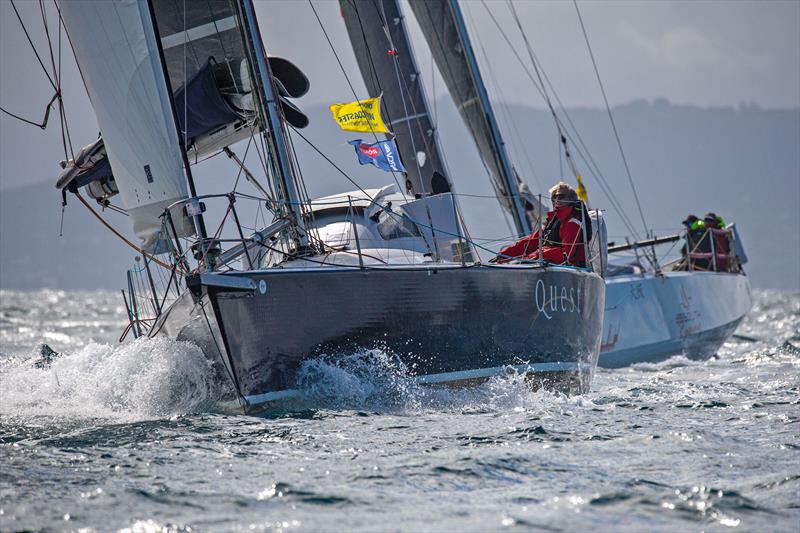 Quest leading the double handed entries out into Bass Strait - photo © Michael Currie