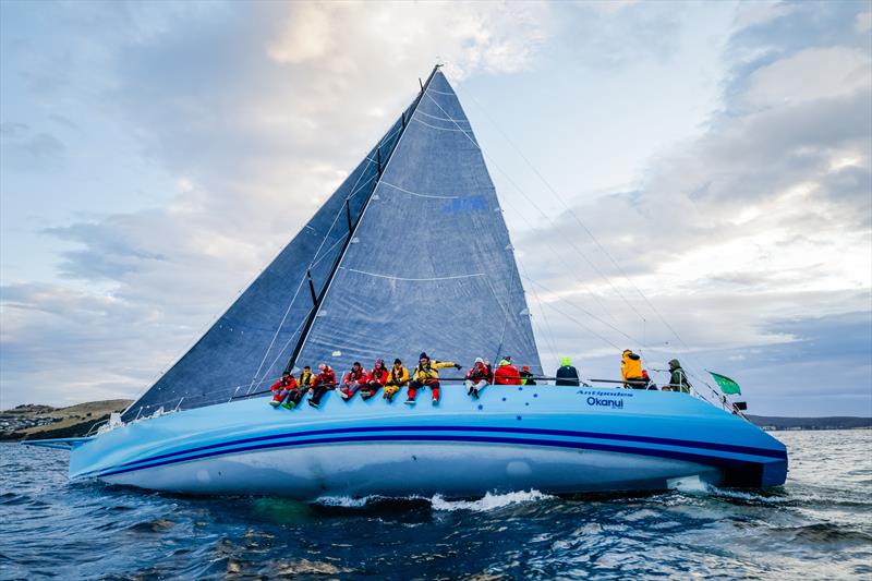 Antipodes sailing towards the finish in Hobart - 2024 Rolex Sydney Hobart Yacht Race - photo © CYCA | Salty Dingo