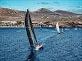 1th RORC Transatlantic Race: Bryon Ehrhart's Juan K 88 Lucky (USA) and Christian Zugel's Volvo 70 Tschüss 2 (USA) © Sailing Energy/Calero Marinas