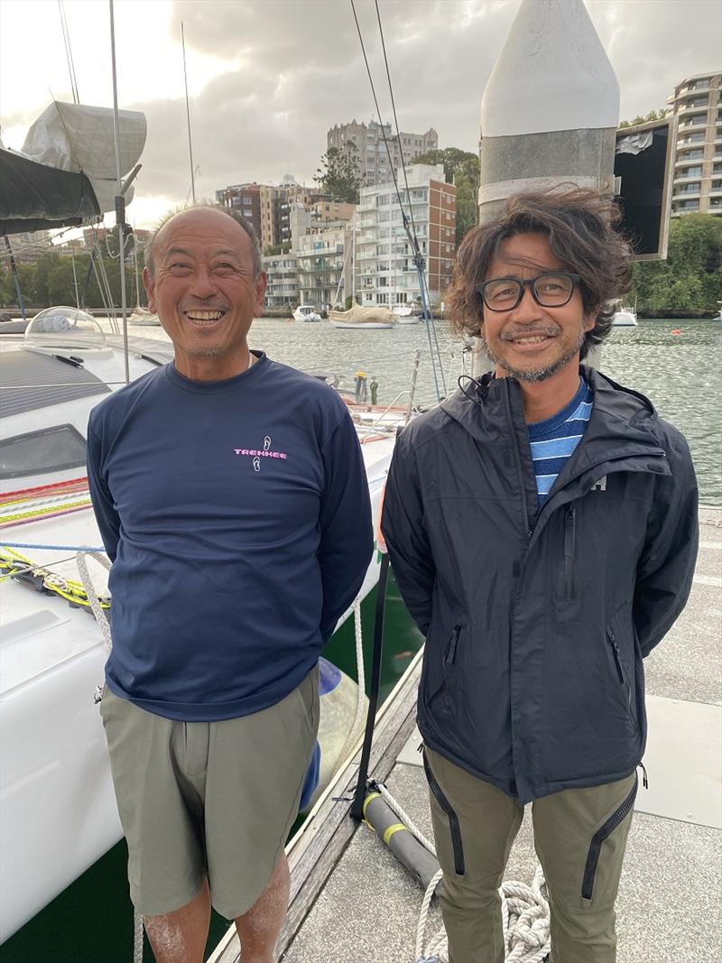 Hajime Nitta (left) and Sonosuke Noda in Sydney ahead of departing for Melbourne - 2025 Melbourne Osaka Cup photo copyright Di Pearson taken at Ocean Racing Club of Victoria and featuring the IRC class