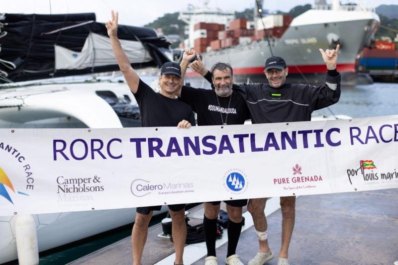 Multihull Line Honours for Oran Nataf's Pulsar 50 Rayon Vert (FRA) photo copyright Arthur Daniel / RORC taken at Royal Ocean Racing Club and featuring the IRC class