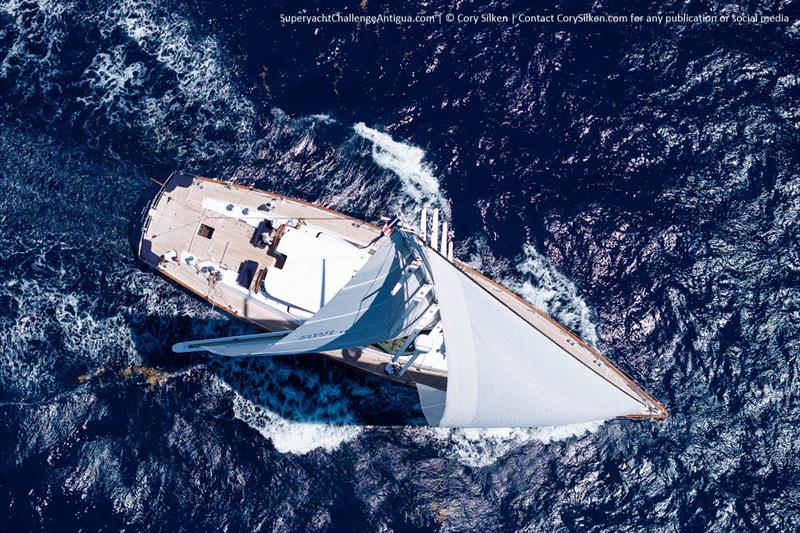 Nostromo sailing in the 2025 Superyacht Challenge Antigua - photo © Cory Silken