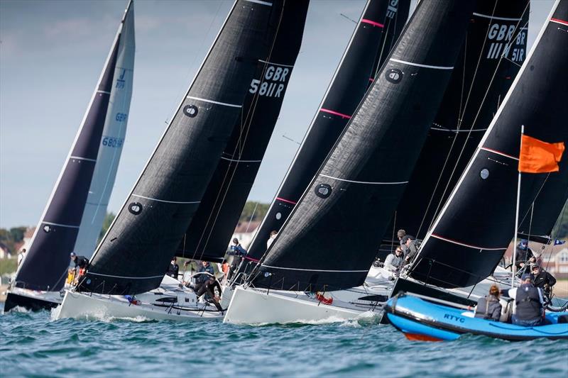 J/109 start line - RORC Vice Admirals Cup photo copyright Paul Wyeth / RORC taken at Royal Ocean Racing Club and featuring the J109 class