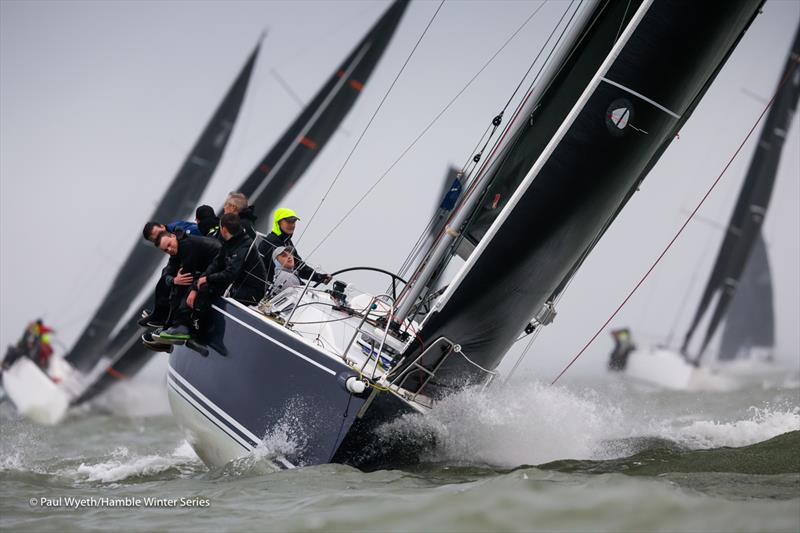 Jago - Hamble Winter Series 2024 Race Week 8 photo copyright Paul Wyeth / www.pwpictures.com taken at Hamble River Sailing Club and featuring the J109 class