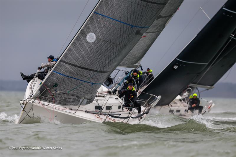 Jenie - Hamble Winter Series 2024 Race Week 8 photo copyright Paul Wyeth / www.pwpictures.com taken at Hamble River Sailing Club and featuring the J109 class