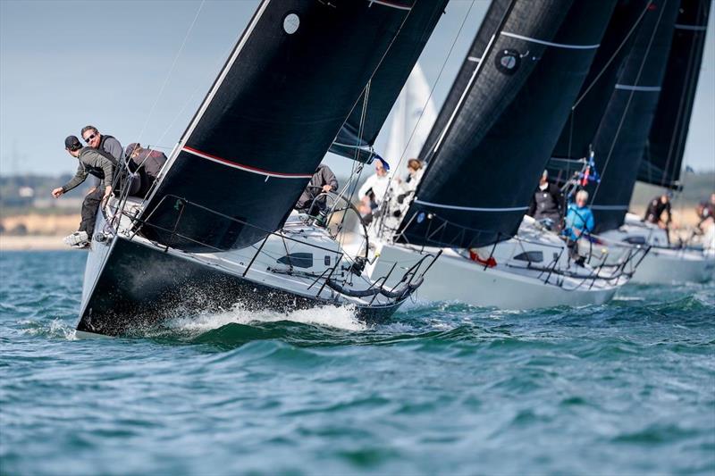 Jitterbug leads McFly in the J/111 Class  - RORC Vice Admirals Cup photo copyright Paul Wyeth / RORC taken at Royal Ocean Racing Club and featuring the J111 class