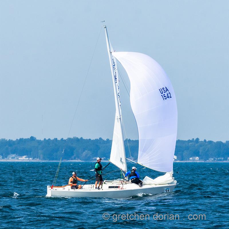 J/22 North American Championship final day photo copyright Gretchen Dorian taken at Tawas Bay Yacht Club and featuring the J/22 class