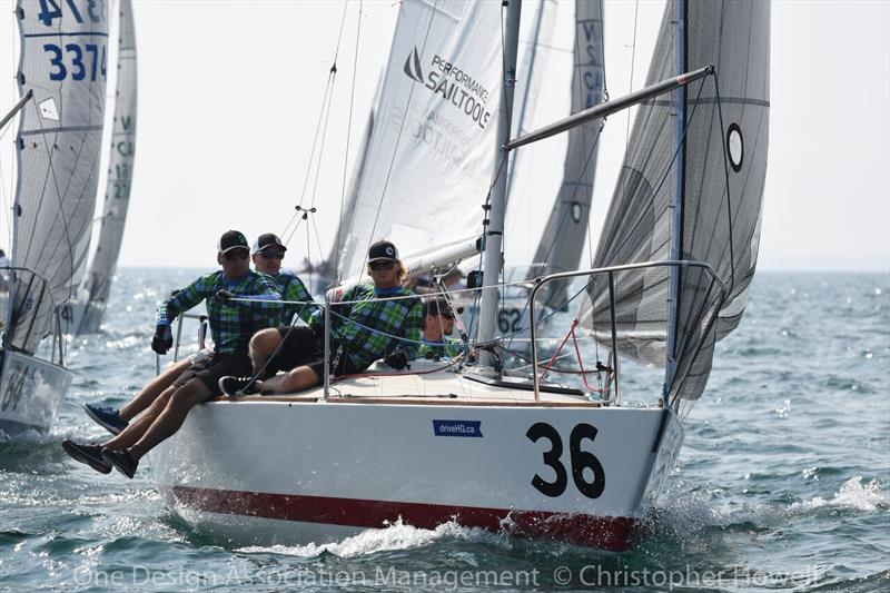 driveHG.ca J/24 Worlds at Ontario, Canada day 2 photo copyright Christopher Howell taken at Port Credit Yacht Club and featuring the J/24 class