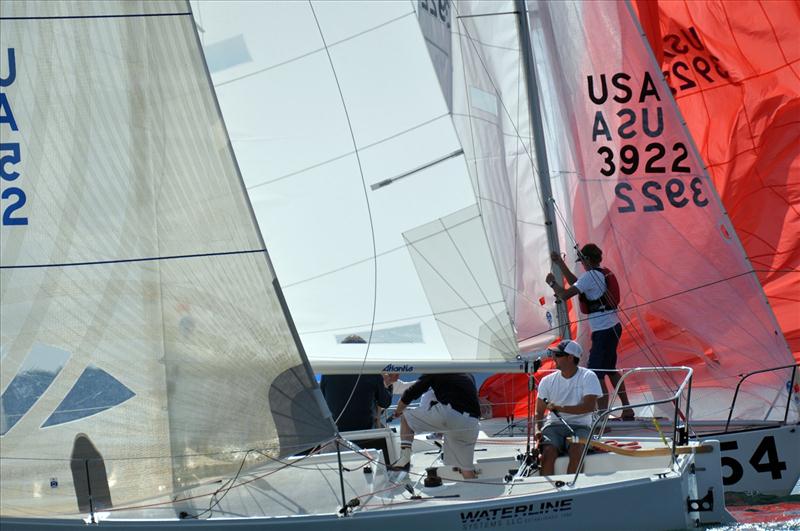 Quantum Loop Solutions J/24 worlds at Rochester day 1 photo copyright Rochester Yacht Club taken at Rochester Yacht Club and featuring the J/24 class