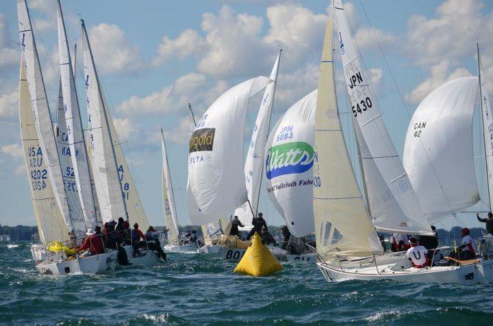 Quantum Loop Solutions J/24 worlds at Rochester day 3 photo copyright Chris Howell taken at Rochester Yacht Club and featuring the J/24 class