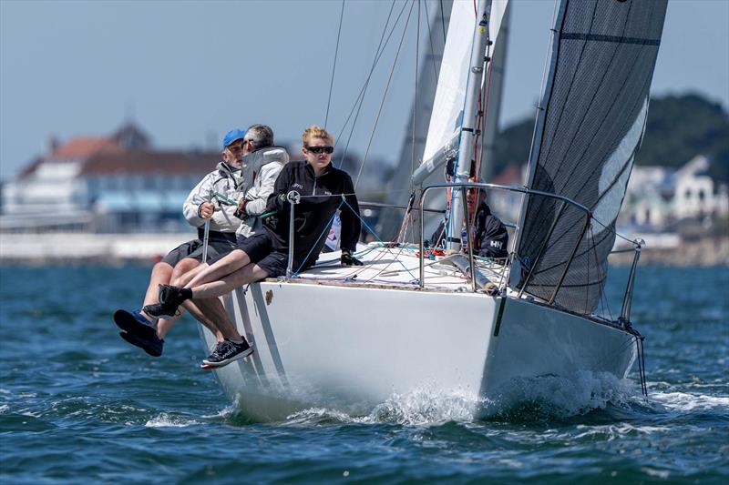 2024 International Paint Poole Regatta Day 1 photo copyright Ian Roman / International Paint Poole Regatta taken at Parkstone Yacht Club and featuring the J/24 class