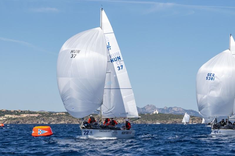 Hungary's J.Bond leads the provisional classification after 4 races, Range Rover J/24 European Championship photo copyright YCCS / Daniele Macis taken at Yacht Club Costa Smeralda and featuring the J/24 class