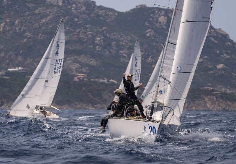 Headcase, leader of the provisional overall classification - J/24 Range Rover European Championship photo copyright YCCS / Daniele Macis taken at Yacht Club Costa Smeralda and featuring the J/24 class