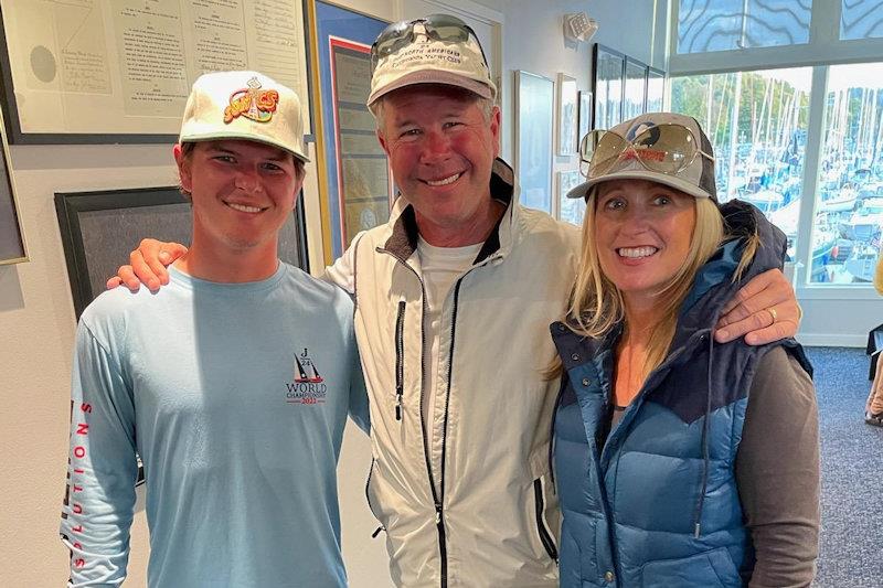 The Milne family on day 2 - J/24 World Championship in Seattle photo copyright Douglas Peterson taken at Corinthian Yacht Club of Seattle and featuring the J/24 class