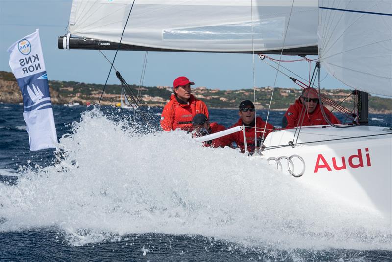 Day 2 of the Sailing Champions League at Porto Cervo photo copyright SCL / YCCS / Francesco Nonnoi taken at Yacht Club Costa Smeralda and featuring the J70 class