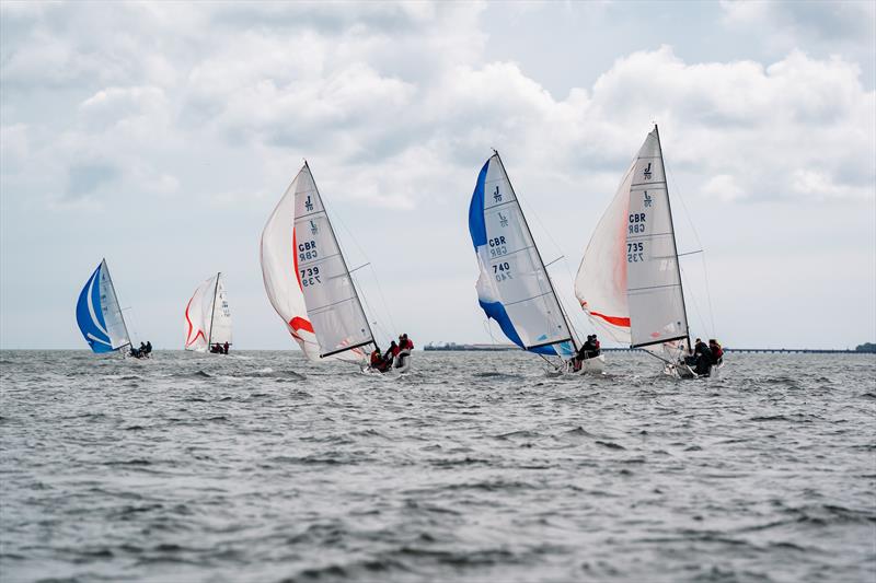 Racers during the EMC Trust fundraising day on the Solent - photo © Tom Steventon