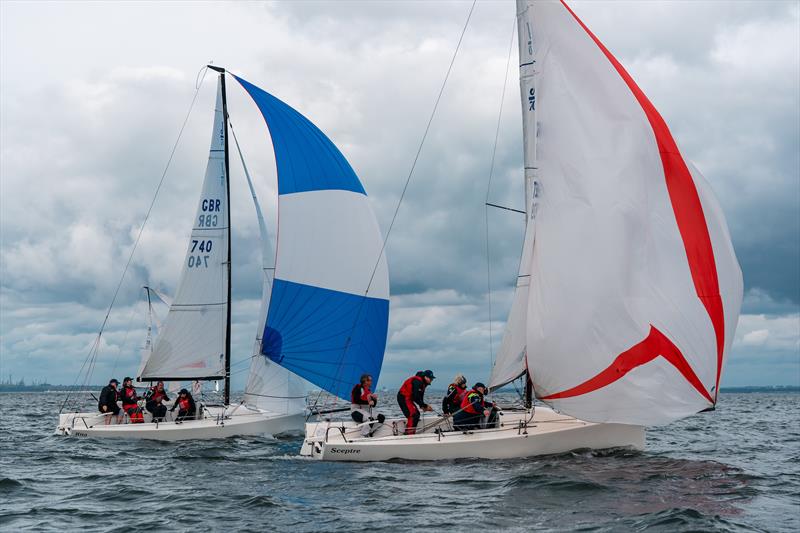 Racers during the EMC Trust fundraising day on the Solent - photo © Tom Steventon