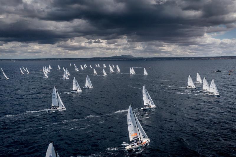 Racing on day 4 of the Sandberg Estates J/70 Worlds in Palma photo copyright SailingShots by María Muiña taken at Real Club Náutico de Palma and featuring the J70 class