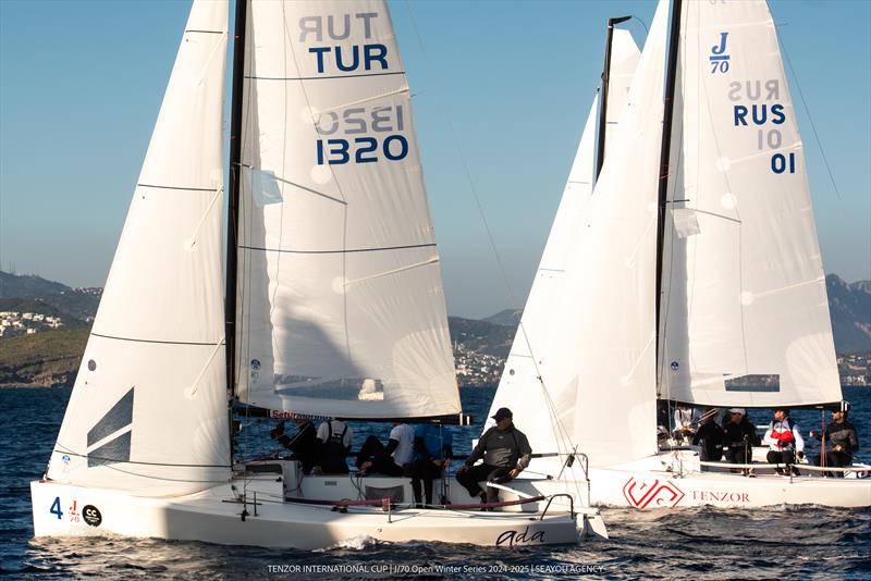 Tenzor International Cup - J/70 Open Winter Series - Stage 2 Day 1 photo copyright SeaYou Agency taken at Tenzor Sailing Club and featuring the J70 class