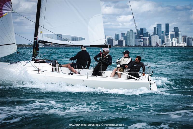 J/70 - Peter Duncan's ‘Relative Obscurity' team race to overall victory - Bacardi Winter Series Event 2 - photo © Hannah Lee Noll