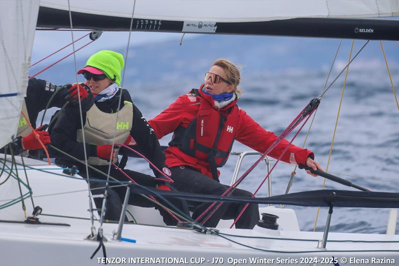 Tenzor International Cup - J/70 Open Winter Series - Stage 3 Day 2 photo copyright Elena Razina taken at Tenzor Sailing Club and featuring the J70 class