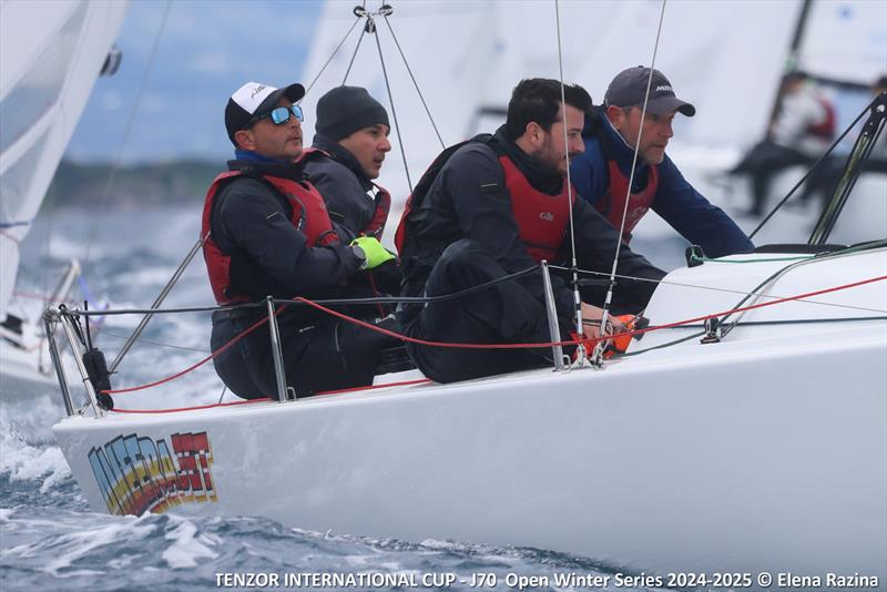 Tenzor International Cup - J/70 Open Winter Series - Stage 3 Day 2 photo copyright Elena Razina taken at Tenzor Sailing Club and featuring the J70 class