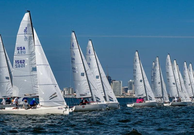 J/70s at St. Petersburg Regatta photo copyright St. Petersburg Yacht Club taken at St. Petersburg Yacht Club, Florida and featuring the J70 class