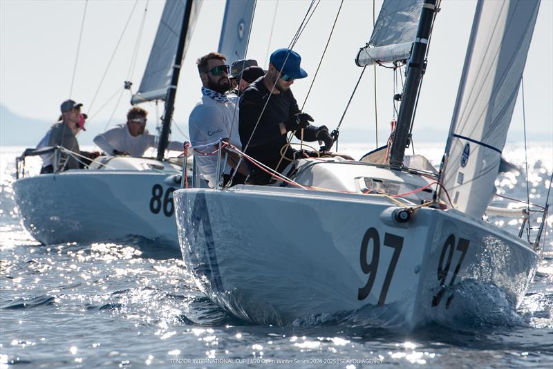 Tenzor International Cup Stage 4 Day 2 photo copyright SeaYouAgency taken at Tenzor Sailing Club and featuring the J70 class