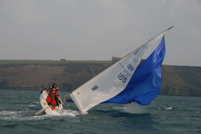 Gusts of over 45 knots recorded on the first day of the Saltash SC Duchy Timber Spring Series photo copyright Saltash Sailing Club taken at Saltash Sailing Club and featuring the J80 class