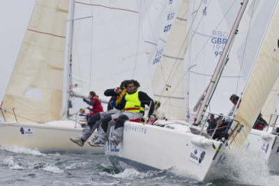 Racing on the final day of the Tutima J80 Worlds photo copyright Tom Körber / J80 Worlds taken at  and featuring the J80 class