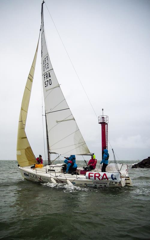 Student Yachting World Cup day 2 photo copyright Icarus Sailing Media taken at Club Nautique de Pornic and featuring the J80 class