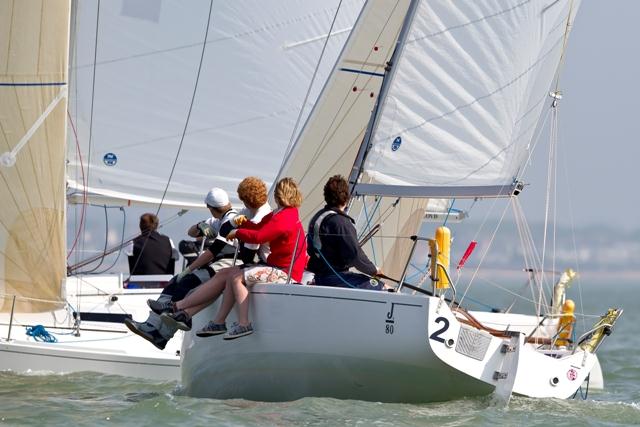 BKA J80 worlds crew at the RORC Easter Challenge photo copyright Paul Wyeth, RYA taken at  and featuring the J80 class