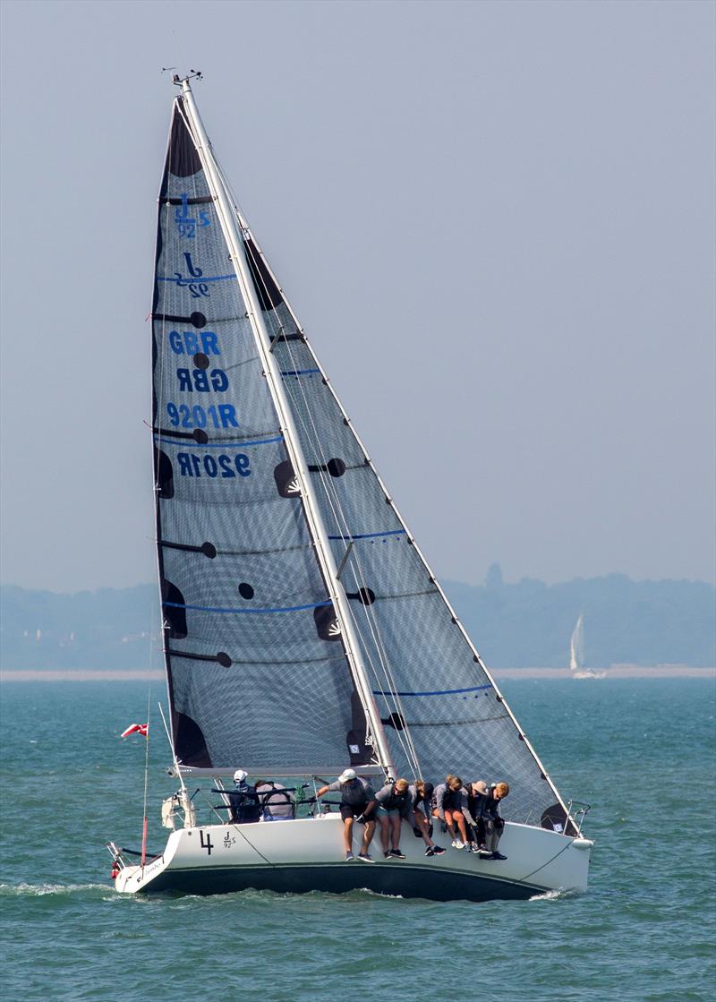 J92 Jambo on Cowes Week day 5 photo copyright Martin Augustus / www.sailingimages.co.uk taken at Cowes Combined Clubs and featuring the J92 class