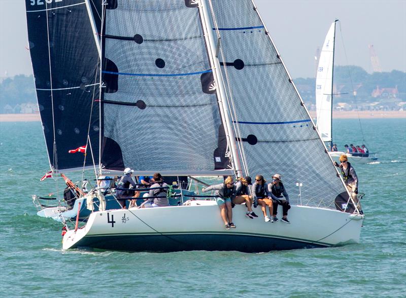 J92 Jambo on Cowes Week day 5 photo copyright Martin Augustus / www.sailingimages.co.uk taken at Cowes Combined Clubs and featuring the J92 class