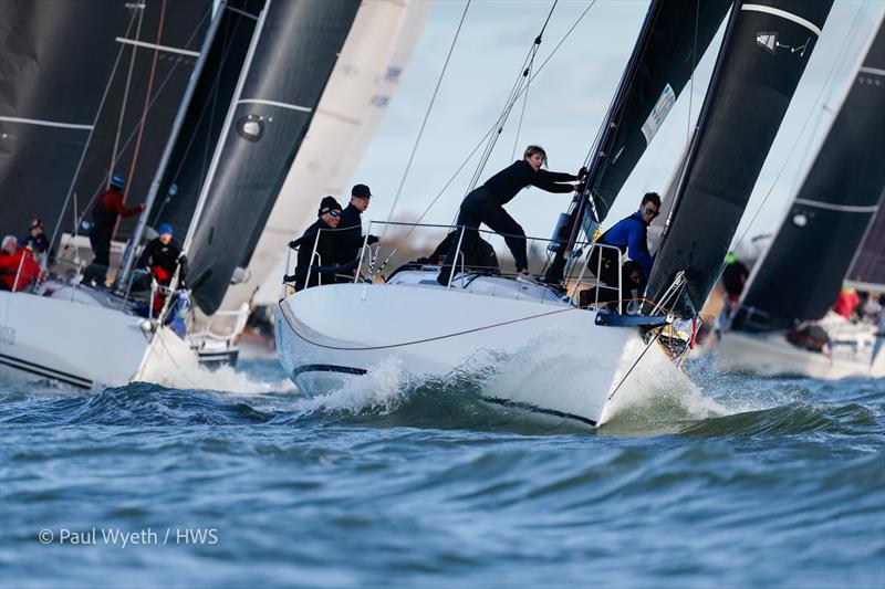 Further West - Hamble Winter Series 2024 Race Week 6, sponsored by Key Yachting photo copyright Paul Wyeth / www.pwpictures.com taken at Hamble River Sailing Club and featuring the J/99 class