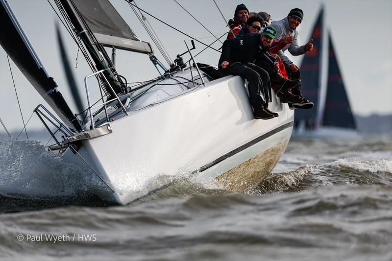 Blackjack - Hamble Winter Series 2024 Race Week 6, sponsored by Key Yachting photo copyright Paul Wyeth / www.pwpictures.com taken at Hamble River Sailing Club and featuring the J/99 class