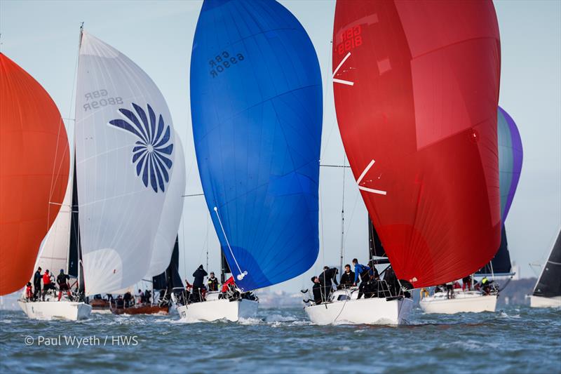 Further West, Jolly Jumper - Hamble Winter Series 2024 Race Week 6, sponsored by Key Yachting photo copyright Paul Wyeth / www.pwpictures.com taken at Hamble River Sailing Club and featuring the J/99 class