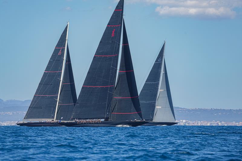 Rainbow, Velsheda & Svea racing in Palma June 2024 photo copyright Sailing Energy / The Superyacht Cup taken at Real Club Náutico de Palma and featuring the J Class class