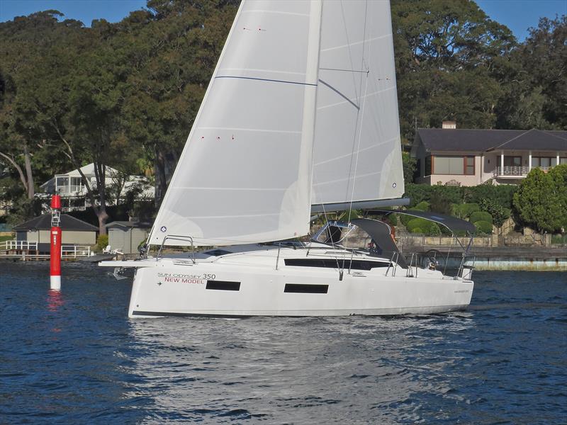 Jeanneau Sun Odyssey 350 on Pittwater photo copyright Performance Boating taken at Royal Prince Alfred Yacht Club and featuring the Jeanneau class