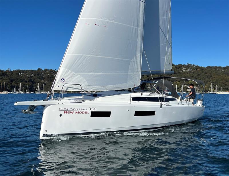 Jeanneau Sun Odyssey 350 on Pittwater photo copyright Performance Boating taken at Royal Prince Alfred Yacht Club and featuring the Jeanneau class