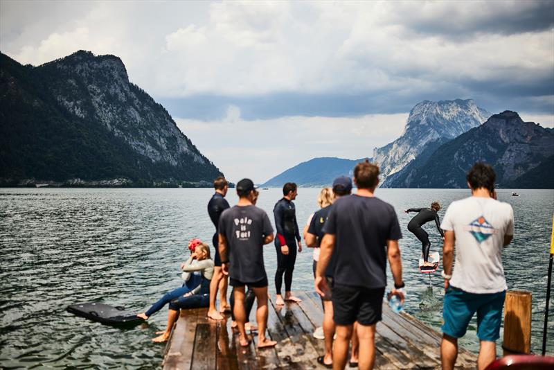 Good clean fun on Traunsee - 2022 KiteFoil World Series Traunsee, day 1 - photo © IKA Media / Robert Hajduk