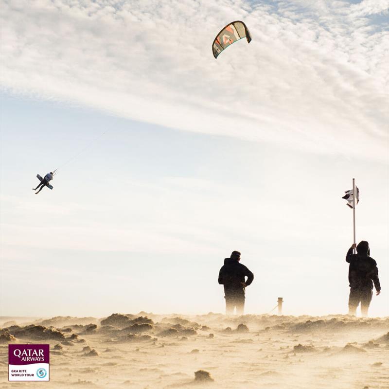 Twin-Tip battles at Qatar Airways GKA Big Air Kite World Championships Tarifa photo copyright Samuel Cardenas taken at  and featuring the Kiteboarding class