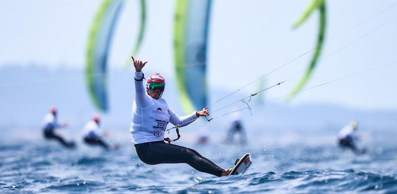 2024 Formula Kite World Championships in Hyères: Showman Lorenzo Boschetti enjoys his moment in the sun - photo © IKA Media / Robert Hajduk