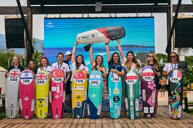 Women's podium - 2024 Formula Kite Youth Worlds - photo © IKA media/ Robert Hajduk